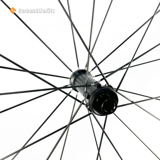 Ultraleichtes 1085g 700C 50x28mm Disc Brake Carbon Rennrad-Laufradsatz Tubeless
